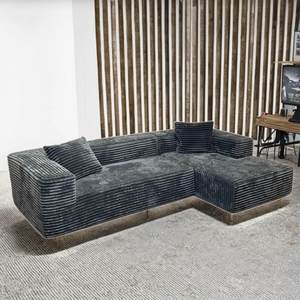 Divano Componibile Multifunzionale Salvaspazio Resistente all'Usura dal Design Trendy, Rivestito in Tessuto per Appartamenti - Product Image 3