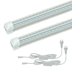 4ft 8ft T8 Ha Condotto I Tubi Luce 3ft 4ft 5ft 6ft 8ft V A Forma di dispositivo di Raffreddamento Led Porta Tubi di Illuminazione Congelatore doppio fila luci del negozio apparecchio