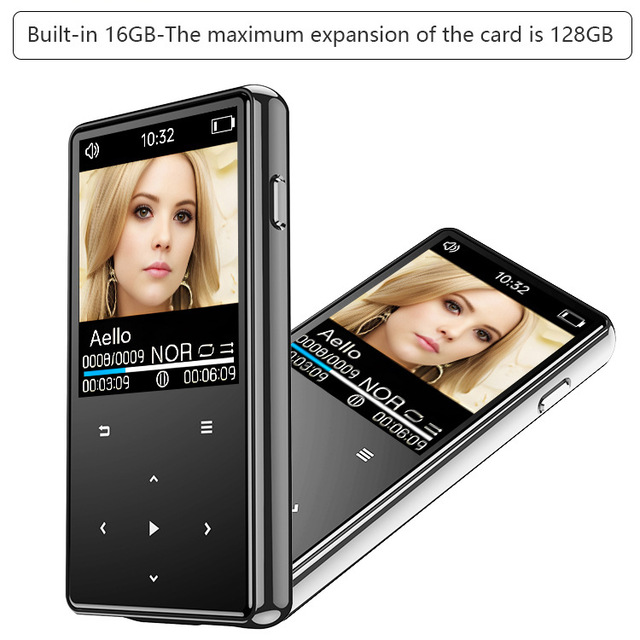 1.8-inch Touch Button MP3 Player for Students, Study, Outdoor Running, Music Player, FM Radio, Recorder, Portable Audio Device