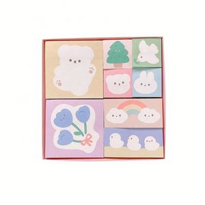 Juego de 8 Blocs de Notas Autoadhesivos con Dibujos Animados para Estudiantes - Product Image 1