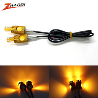 ZHAODI Éclairage universel double LED type œil d'aigle à fixation par vis pour écran d'affichage LED de moto et voiture modifiées, position droite/gauche 3