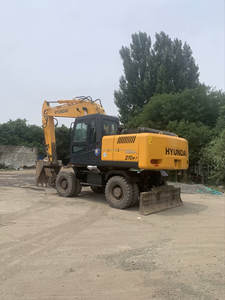 Excavadora de ruedas de 21 toneladas de segunda mano, motor Cummins 210W-9 y 210W-7, peso operativo de 20 toneladas, venta - Product Image 2