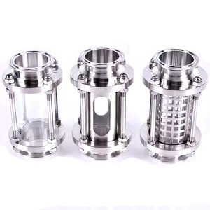 Copertura Protettiva da 1 Pollice (25mm) in Acciaio Inox SS304 per <span class=keywords><strong>Tubi</strong></span> con Visore <span class=keywords><strong>a</strong></span> Tre Morsetti, Grado Alimentare - Product Image 1