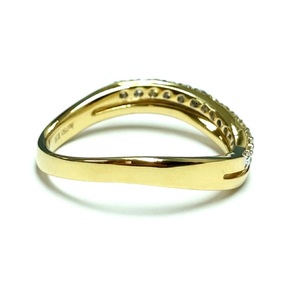 Vente directe d'usine en Chine, haute qualité, or jaune massif 18 carats, diamant naturel à 100 %, forme incurvée, alliances de mariage pour femmes, pour les fêtes - Product Image 3