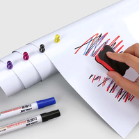 Film magnétique autocollant mural pour tableau blanc, format personnalisé, en rouleau, flexible, couleur blanc