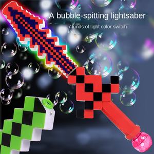 Nouvelles baguettes à bulles lumineuses LED avec eau à bulles de savon, Noël/Unicorn, épée à bulles électrique automatique <span class=keywords><strong>musicale</strong></span> pour enfants - Product Image 1