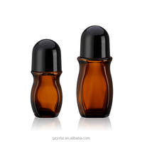 Flacon roll-on vide 30ml 50ml de premier choix, flacon en verre ambré pour essence 30ml