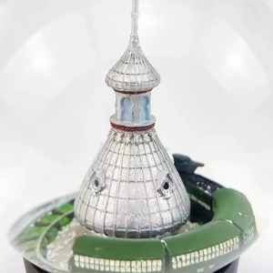 Artesanía de resina personalizada para regalos de negocios, globo de nieve artesanal único con <span class=keywords><strong>EDIFICIO</strong></span> DE RECUERDO DE AGUA Artificial - Product Image 4