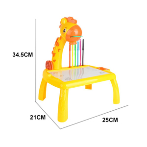 2025 Neue Kinder Pädagogisches Lernen Zeichenbrett Spielzeug Projektor Bilder Leuchten Musik projektion Mal tisch für Kinder - Product Image 6