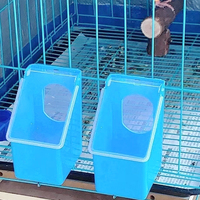 Mangeoire suspendue aléatoire en couleur unie YYX pour poulets, pigeons, cailles, perroquets, écureuils – Mangeoire à oiseaux sécurisée pour fenêtre