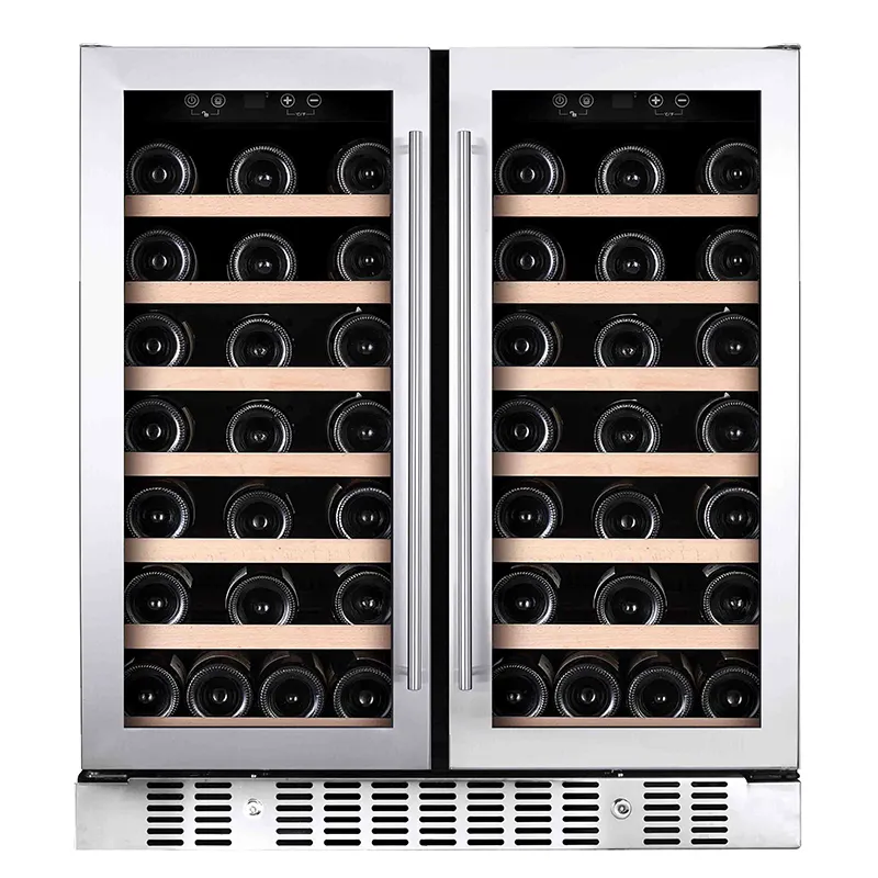 Vinopro Refroidisseur électrique intelligent et rapide Congélateur électrique 74 bouteilles Cave à vin 176L Réfrigérateur à vin