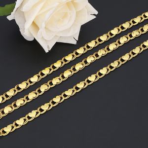 JXX 24K Gold Plated Heart Bracelet Trendy <b>Fashion</b> Jewelry with Brass Charm Chain & Link - Product Image 1