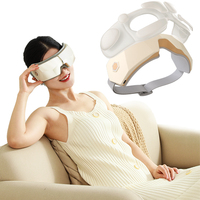 Masseur oculaire intelligent avec compression thermique, pression d'air et vibration pour le soin des yeux, soulagement de la fatigue, appareil rechargeable portable