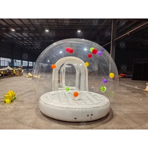 Casa Gonfiabile a Bolle con Trampolino e Cupola Trasparente in PVC con Ventilatore per Feste - Product Image 4