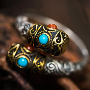 ¡Cómete un palo a mi nieto! Anillo de palo de aro dorado hecho a mano Retro moda personalizada hombres anillo dominante estilo Hip Hop - Product Image 4