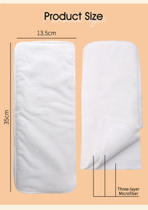 EASYMOM Inserto de Pañal de Tela Suave y Sediento Absorbente de Microfibra, Almohadilla de 3 Capas para Mantenerse Secado - Product Image 6