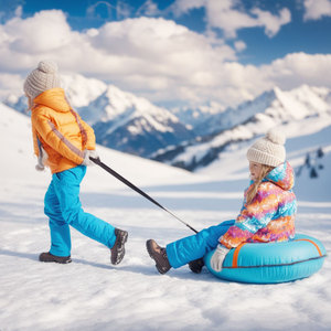 <span class=keywords><strong>Luge</strong></span> à neige <span class=keywords><strong>pliable</strong></span> pour enfants avec fond rigide/PVC de haute qualité 100CM 120CM - Product Image 2