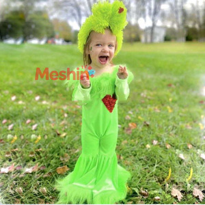 Vestido de diseño lindo para niñas de 2 a 10 años, disfraz de Papá Noel para bebés, traje de fiesta navideña para niñas. - Product Image 1