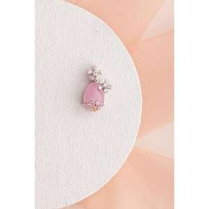 Pendentif de fiançailles et de mariage en or rose avec diamant VVS luxueux, tendance pour femmes, serti à griffes, nouveau bijou fin en rhodium - Product Image 2