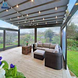 Bán Chạy Mái Hiên Có Thể Thu Gọn Vải PVC Pergola Chống Mưa Điều Khiển Từ Xa - Product Image 5