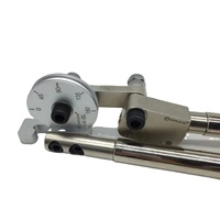 Dobladora manual de tubos industriales de alta relación 1/4" 10D de gran radio, herramienta OEM para doblar tubos de acero inoxidable para tuberías de salas limpias