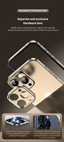 Étui de protection en métal aluminium de luxe avec protection d'objectif d'appareil photo pour iPhone 18 Pro Max 18pro 18PM