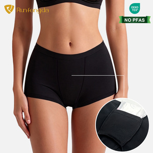 Mutandine Boxer da <span class=keywords><strong>Donna</strong></span> in Cotone Traspirante con Tasca Nascosta per Assorbenti, Personalizzabili OEM, per Uso Mestruale - Product Image 1