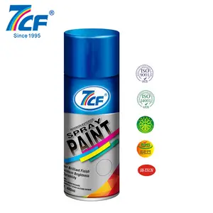 7CF Black Car Acrylic Spray Paint Cans Aerosol