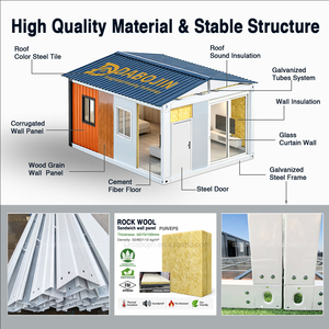 <span class=keywords><strong>Casas</strong></span> de Lujo Modulares Prefabricadas, Casa Contenedor Prefabricada para Vacaciones, Baño Privado, Hotel, Dormitorio, Uso Temporal - Product Image 3