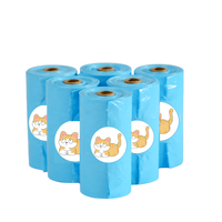 Sacs à déjections pour animaux de compagnie en PE haute barrière, écologiques, robustes, biodégradables, compostables, avec soufflet latéral et désodorisants