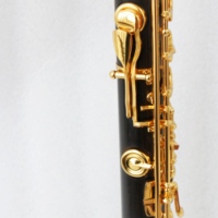 Flûte en ébène professionnelle 17 trous C clé flûte instrument plaqué or clés flûte
