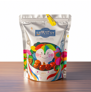 Bolsa Ziplock de refuerzo de papel de aluminio con estampado personalizado, bolsas de pie selladas <span class=keywords><strong>al</strong></span> vacío para alimentos, semillas de dulces - Product Image 1