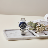 Montre à quartz de luxe pour homme en alliage d'acier inoxydable 40 mm, design sportif pièce de monnaie antique, verre résistant à l'eau, style affaires et décontracté
