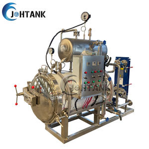 <span class=keywords><strong>Autoclave</strong></span> industriel de stérilisation en conserve de thon de poisson en conserve Stérilisateur de cornue en cascade d'eau de viande en conserve - Product Image 4