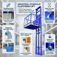 Ascenseur de transport vertical de marchandises, élévateur de stockage robuste pour la manutention de fret en usine