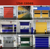 Porte roulante automatique anti-poussière et isolante pour atelier, avec moteur servo haute vitesse en PVC personnalisé en usine et contrôle intelligent, résistante au vent