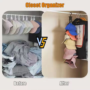 Practical Heavy Duty Eco-Friendly Wall Mounted Vertical Hat <b>Hook</b> Clothing Organizer Essential <b>Tool</b> for Bedroom Wardrobe - Product Image 4