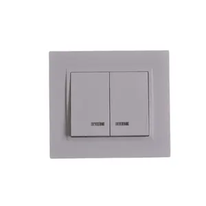 Eu Standard Two Gang Two Gang One Way Switch Wall Switch Switch with illuminated