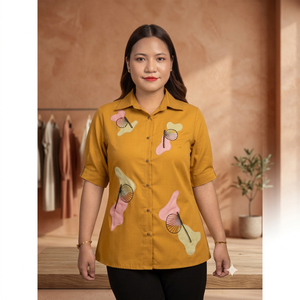 Camisa Moderna para Mujer en Color Sólido con Corte Regular para Comodidad Diaria y Estilo Moderno, Compre Directamente del Proveedor - Product Image 3
