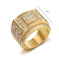 Großhandel Geometrische Modische Ringe Hochwertige Gold/Silber Plattierte Hip-Hop-Ringe für Partygeschenke