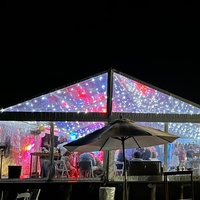 Carpa Transparente Personalizable para Eventos al Aire Libre, Estructura de Techo Abierto para Bodas, Fiestas, Patio, Espacio Emergente