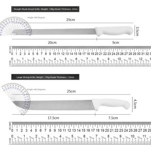 มีดตกปลาแบบพกพา มีดพับสำหรับตั้งแคมป์ OEM สแตนเลส ใบมีดทรงหยดน้ำ หนา 2 มม. พลาสติก 20 ซม. DIY เกรดอุตสาหกรรม - Product Image 4
