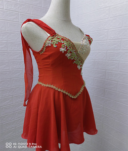 Nueva Falda <span class=keywords><strong>de</strong></span> baile <span class=keywords><strong>de</strong></span> <span class=keywords><strong>disfraz</strong></span> <span class=keywords><strong>de</strong></span> <span class=keywords><strong>Cupido</strong></span> profesional roja para mujer. Disfraces líricos-14 - Product Image 4