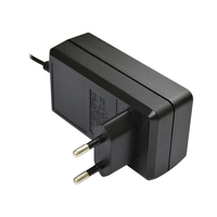 Adaptador de Corriente CA/CC de 36W 12V 3A para Montaje en Pared, Nivel VI de la DOE, Enchufe Europeo, DC 5.5x2.1/5.5x2.5mm para Cámaras CCTV, Hogar Inteligente, CE FCC ETL RoHS OEM