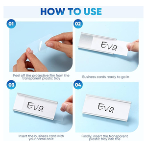 Nhà máy tùy chỉnh có thể thay thế kim loại thẻ tên ID phù hiệu hoán đổi cho nhau thẻ giấy chèn laser logo hoặc Đầy đủ màu sắc in có sẵn - Product Image 3