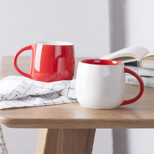 Tasse à thé en porcelaine personnalisée, chope 11oz, double couleur, en céramique, pour le lait au café, pour les <span class=keywords><strong>latte</strong></span> cappuccino et expresso - Product Image 4