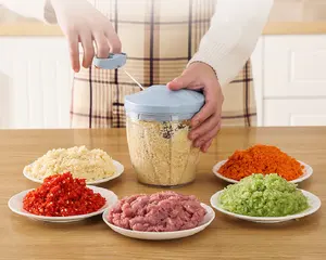 Phụ Kiện Nhà Bếp Kéo Tay Hướng Dẫn Sử Dụng Máy Cắt Thực Phẩm Máy Bào Rau Mini Chopper Tỏi