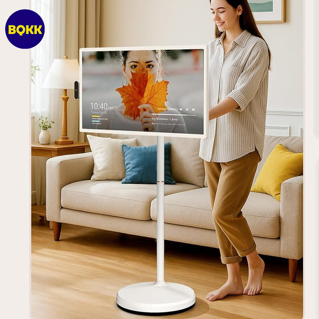 27 Inch Portable Smart Flat Panel Portable TV with Stand Smart Interactive LCD Display Android 13 Smart TV HK2781