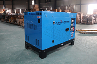 Générateur silencieux diesel superbe 5/8/10/15/18/20/KVA de kilowatt 50/60HZ générateurs électriques portatifs simples/triphasés de démarreur électrique