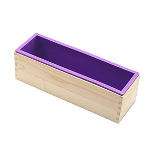 Moule en silicone rectangulaire flexible pour <span class=keywords><strong>savon</strong></span> avec boîte en bois Outil de bricolage pour la fabrication de <span class=keywords><strong>savon</strong></span> Boîte en bois de 42oz pour fournitures de fabrication de <span class=keywords><strong>savon</strong></span> - Product Image 5
